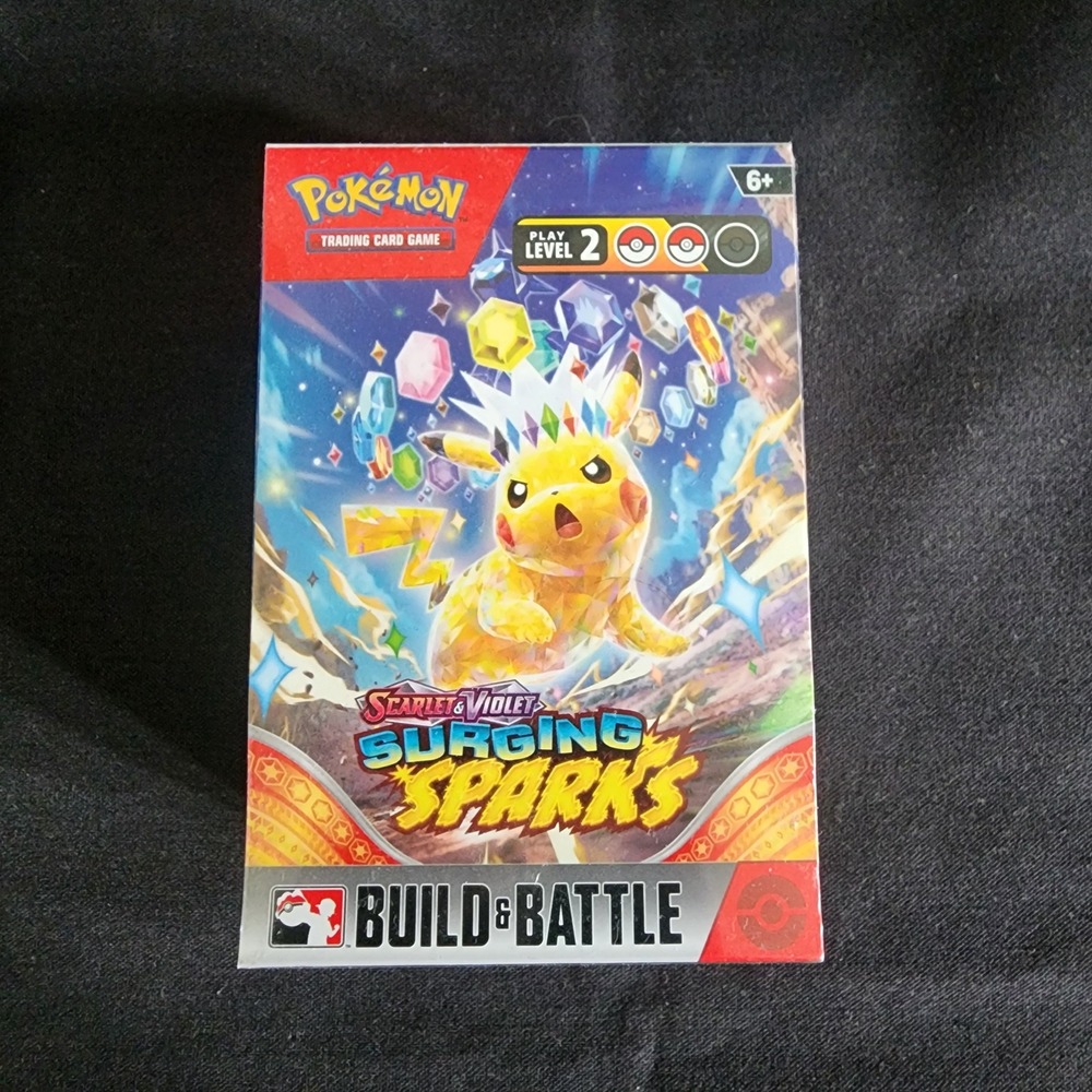 Pokemon Surging Sparks Build & Battle Box Unisex New Factory Sealed TCG Deck